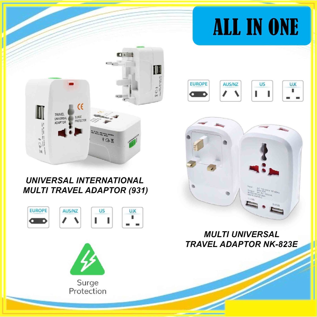All-in-one Universal International Travel Adapter Multi Universal ...