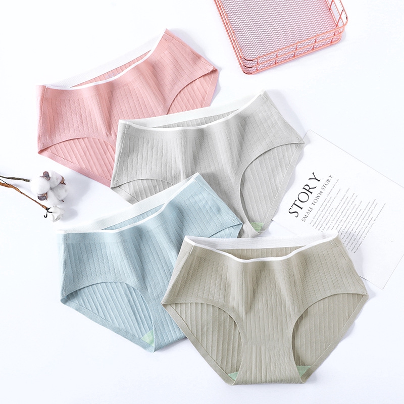 Ready Stock Women's Cotton Panties Women Breathable Underwear