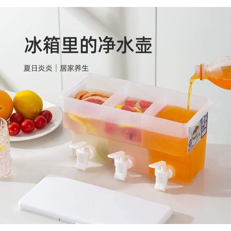 🔥Ready Stock🔥 3 Compartment Refrigerator Fruit Drink Cold Water Bucket ...