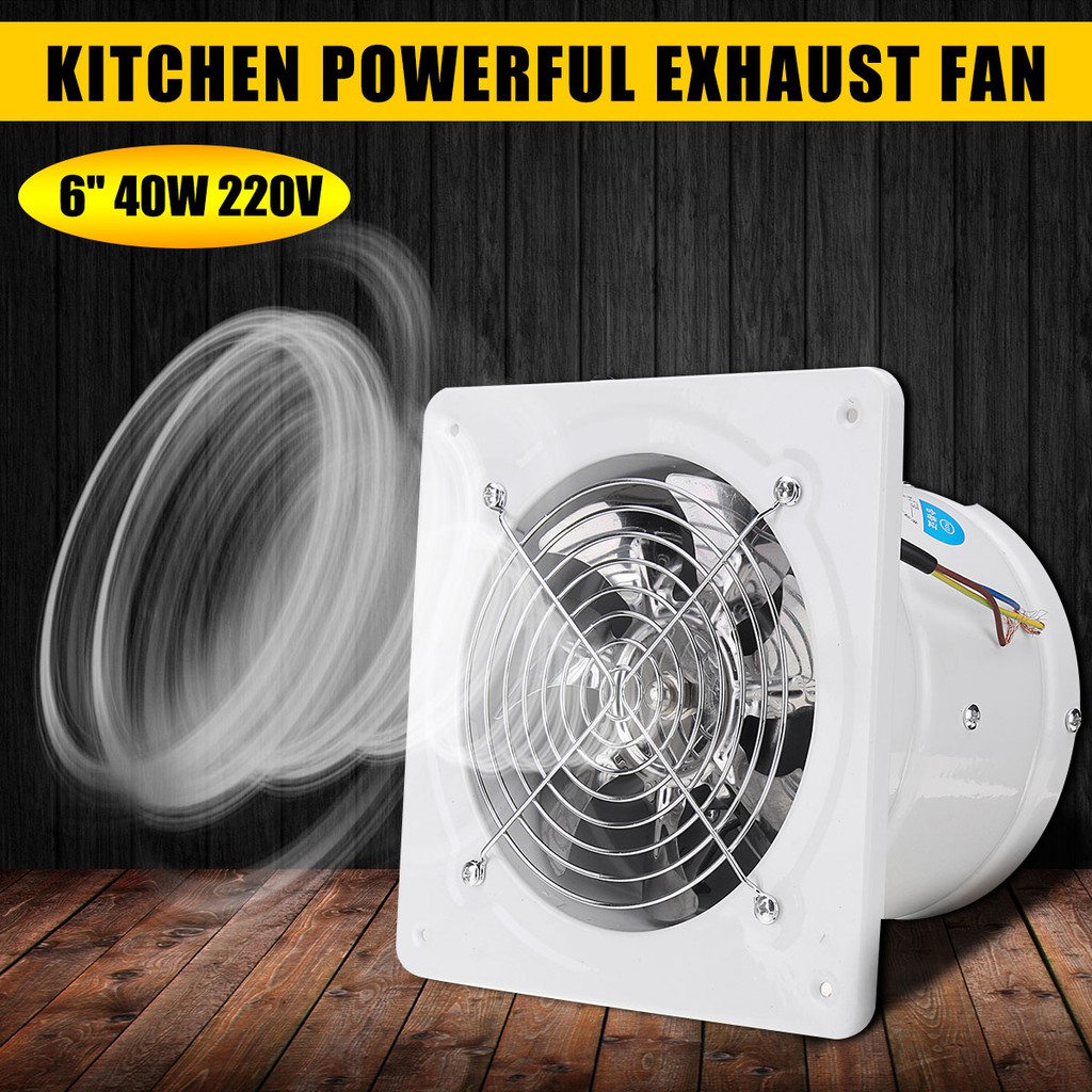6 Inch 220V 40W Vent Fan Extractor Exhaust Fan Air Ventilation Fans
