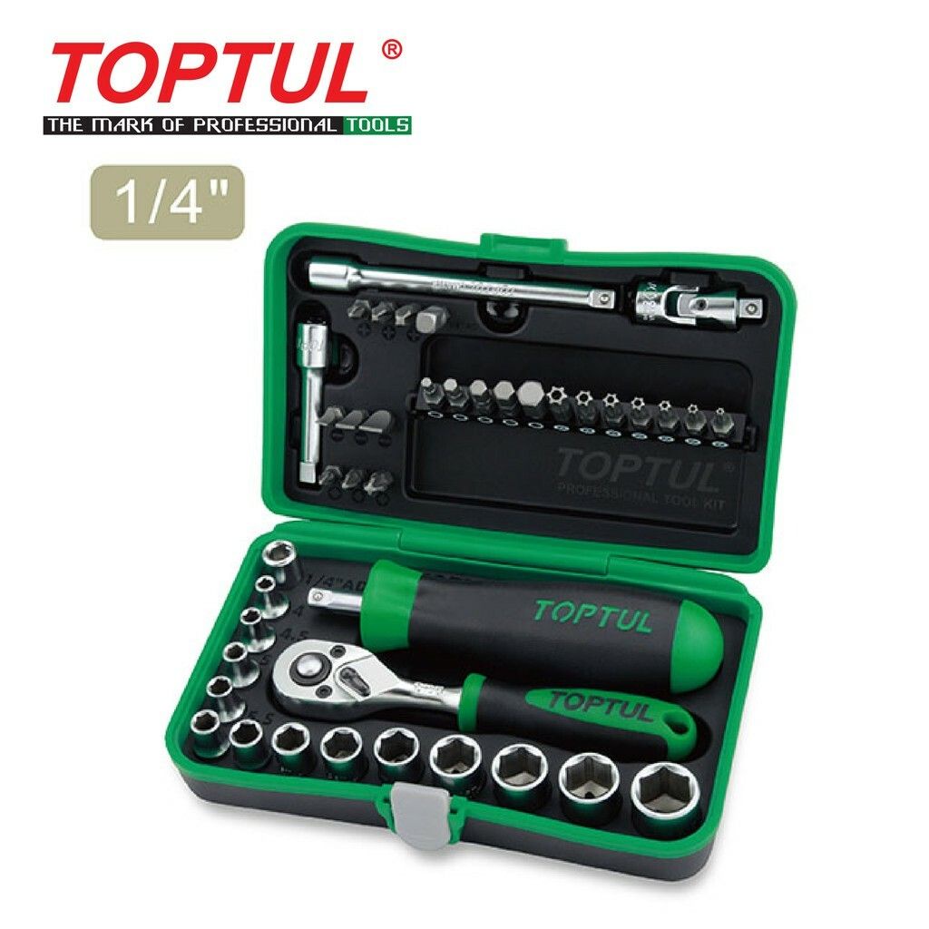 TOPTUL 41PCS Professional Grade 1/4