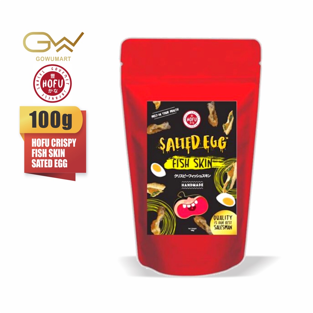 HOFU Crispy Fish Skin Salted Egg 100G Shopee Malaysia
