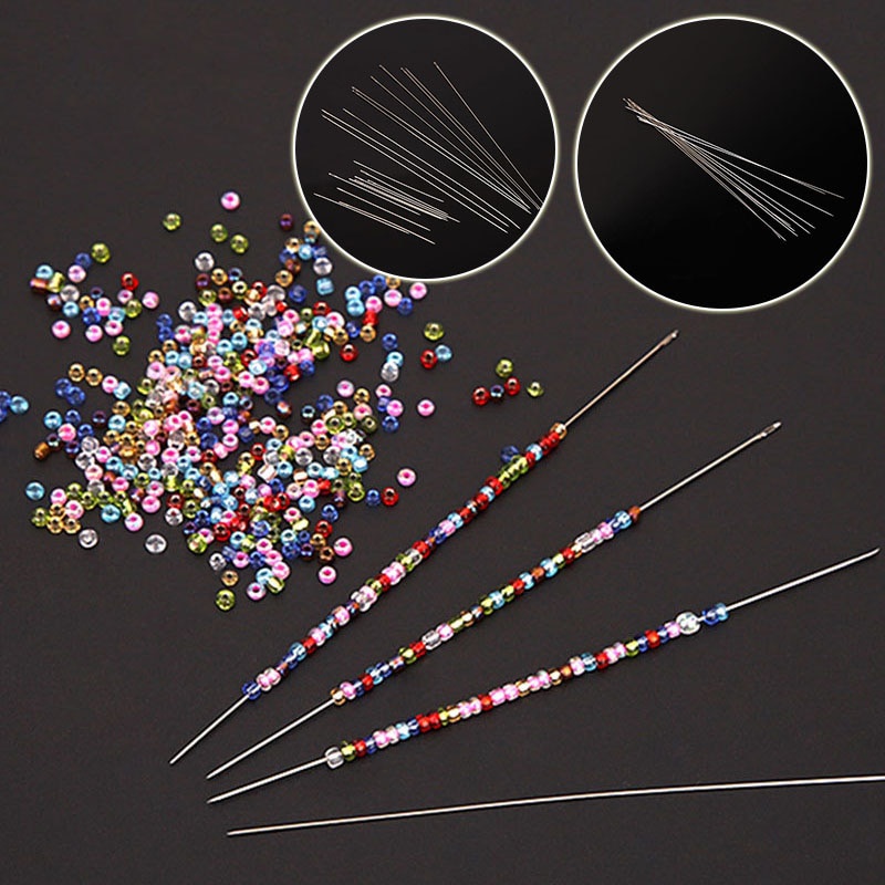 10pcs Superfine Beaded Needle 40mm/100mm Beading Needles Threading
