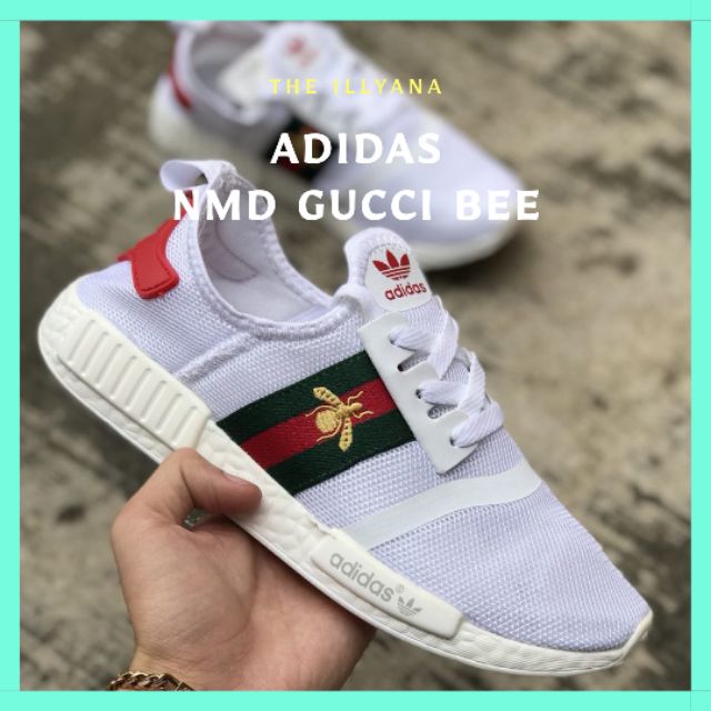 Gucci adidas sales nmd white