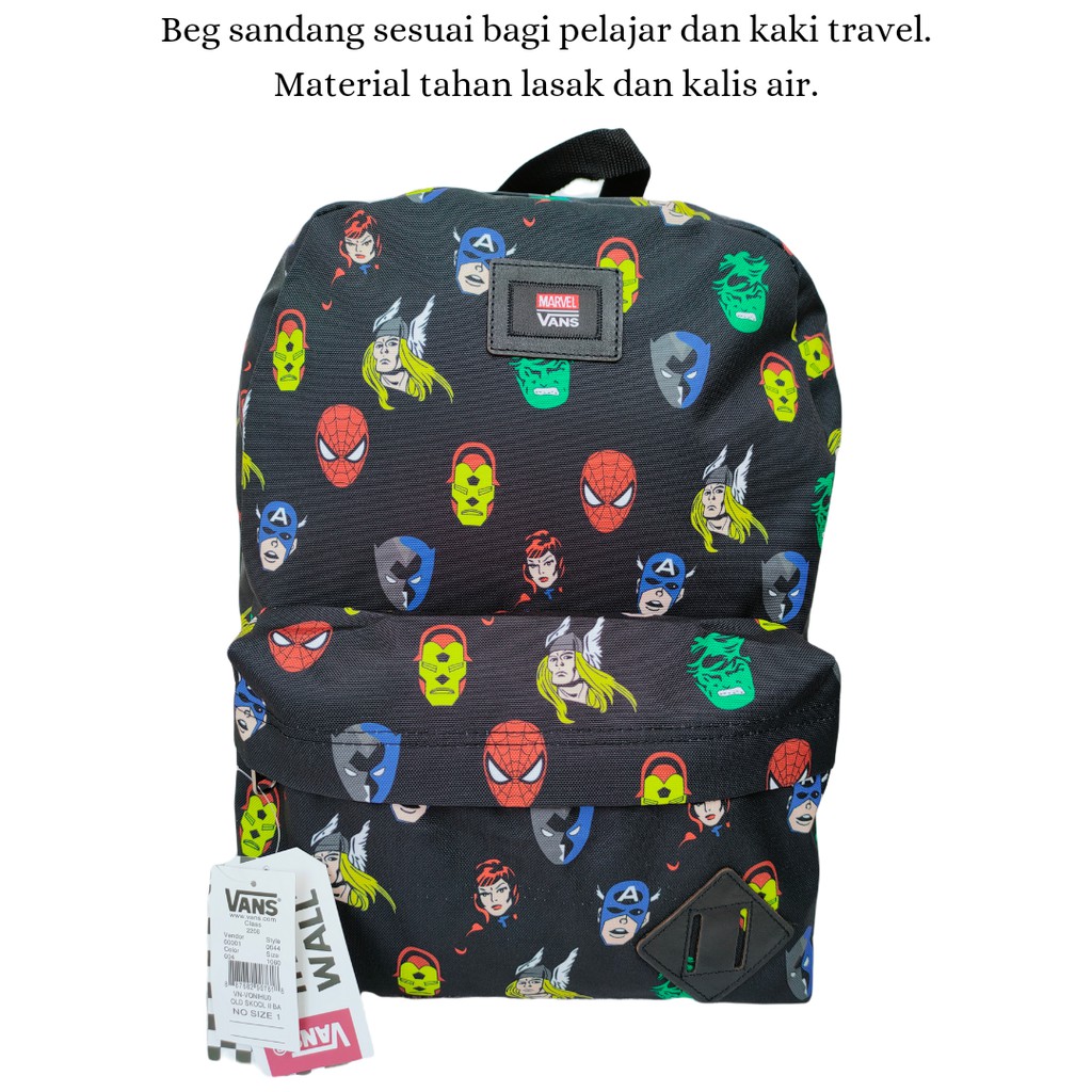 Marvel x vans backpack best sale