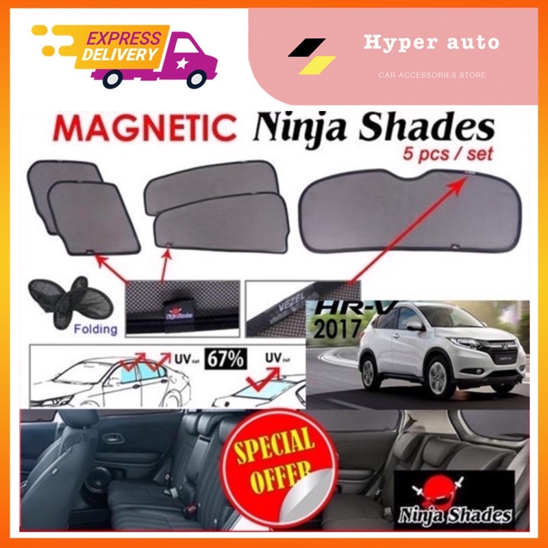 Honda Hrv Magnetic Ninja Sun Shade Pcs Set Magnetic Ninja Sun Shade Sunshade Uv