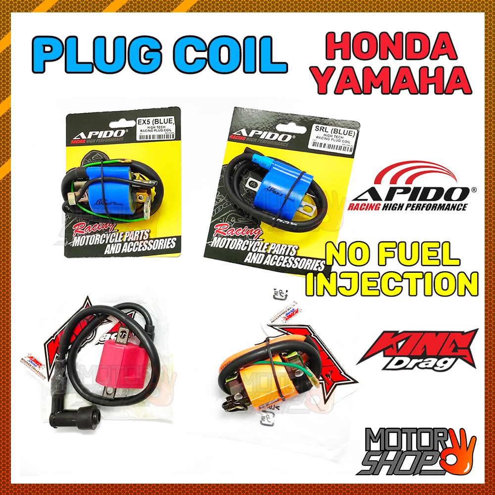 KING DRAG/APIDO/PROTAPER RACING PLUG COIL EX5 DREAM W110 W125 DASH