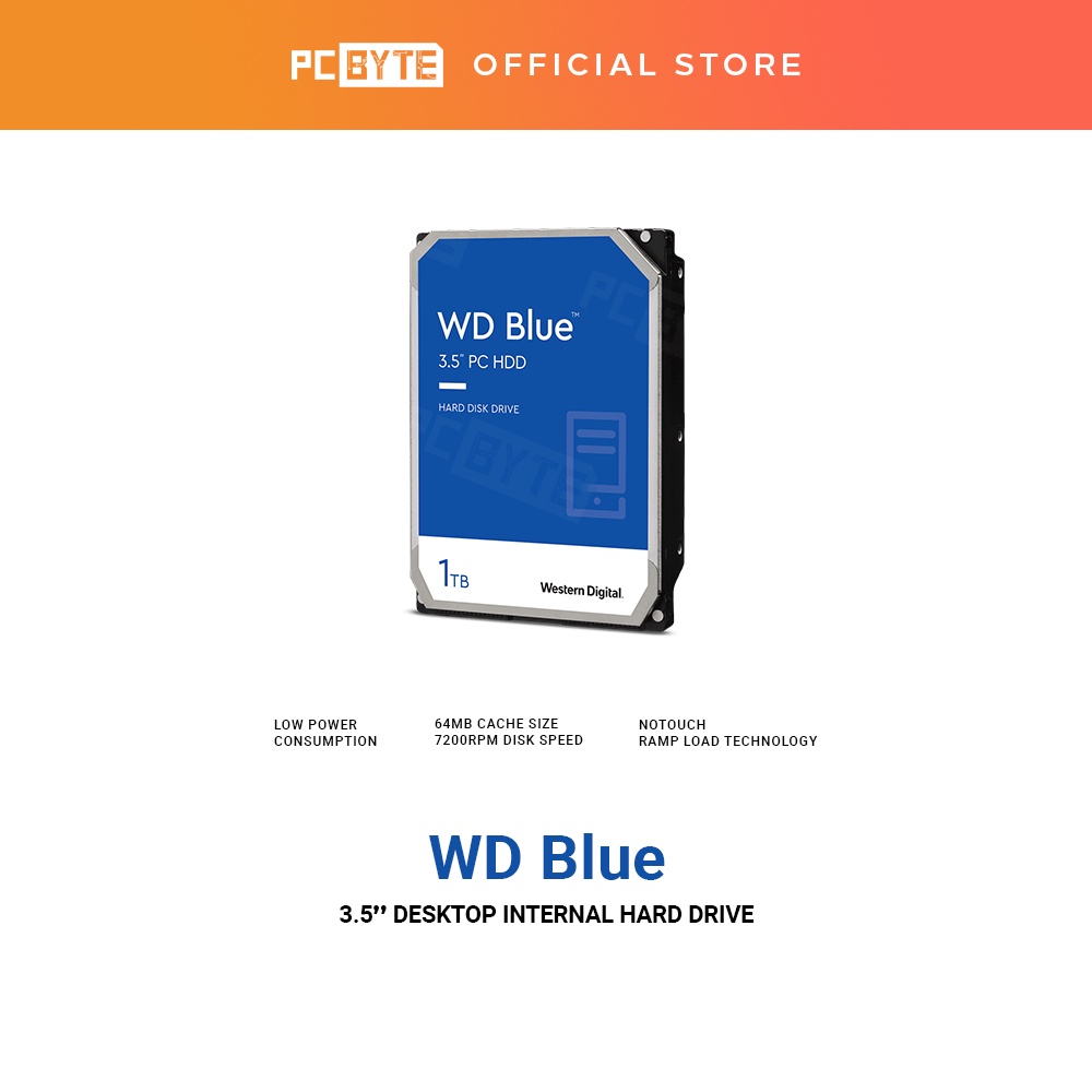 Western Digital WD Blue 7200RPM 64MB SATA Internal Hard Drive - (1TB ...