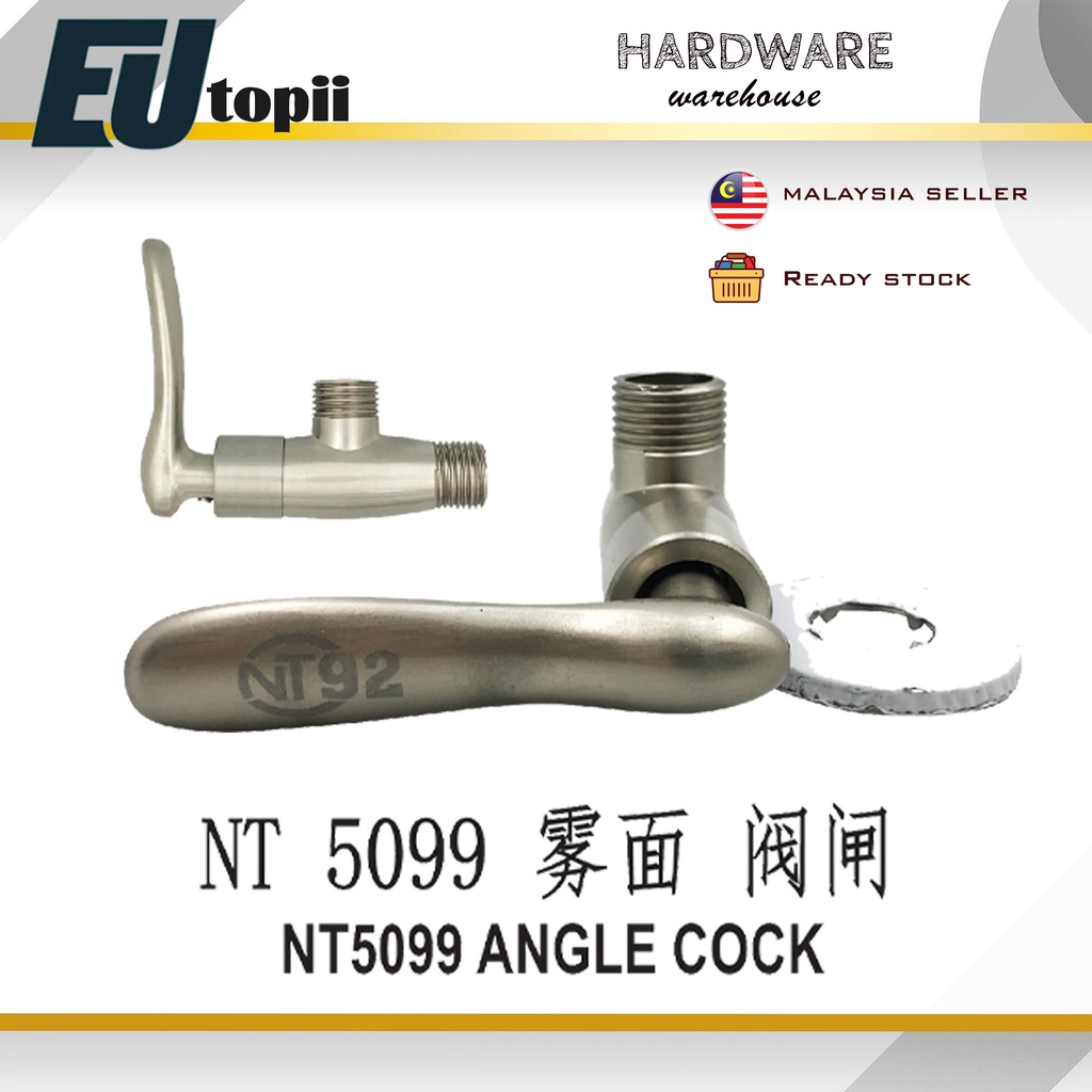 EUStainless Steel sus304 Angle Valve Bathroom Faucet Angle Stop Cock