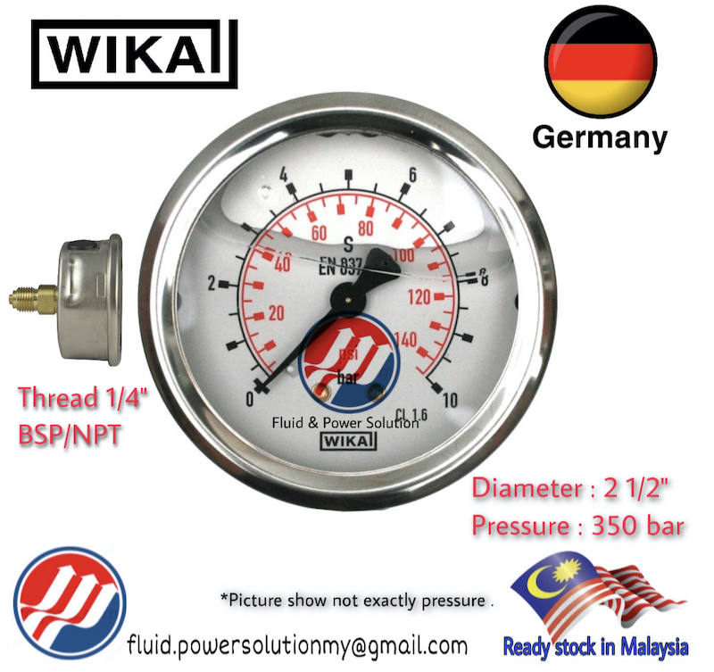 Wika tire store pressure gauge