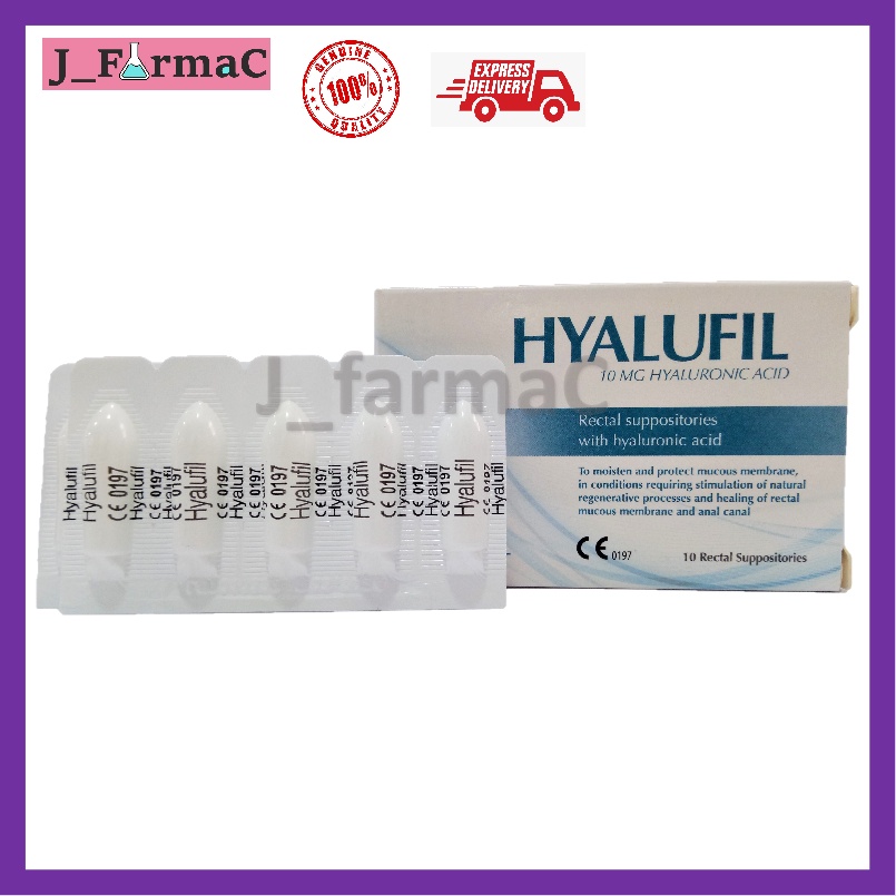Hyalufil Rectal Suppositories (10mg Hyaluronic Acid) 10's Shopee Malaysia