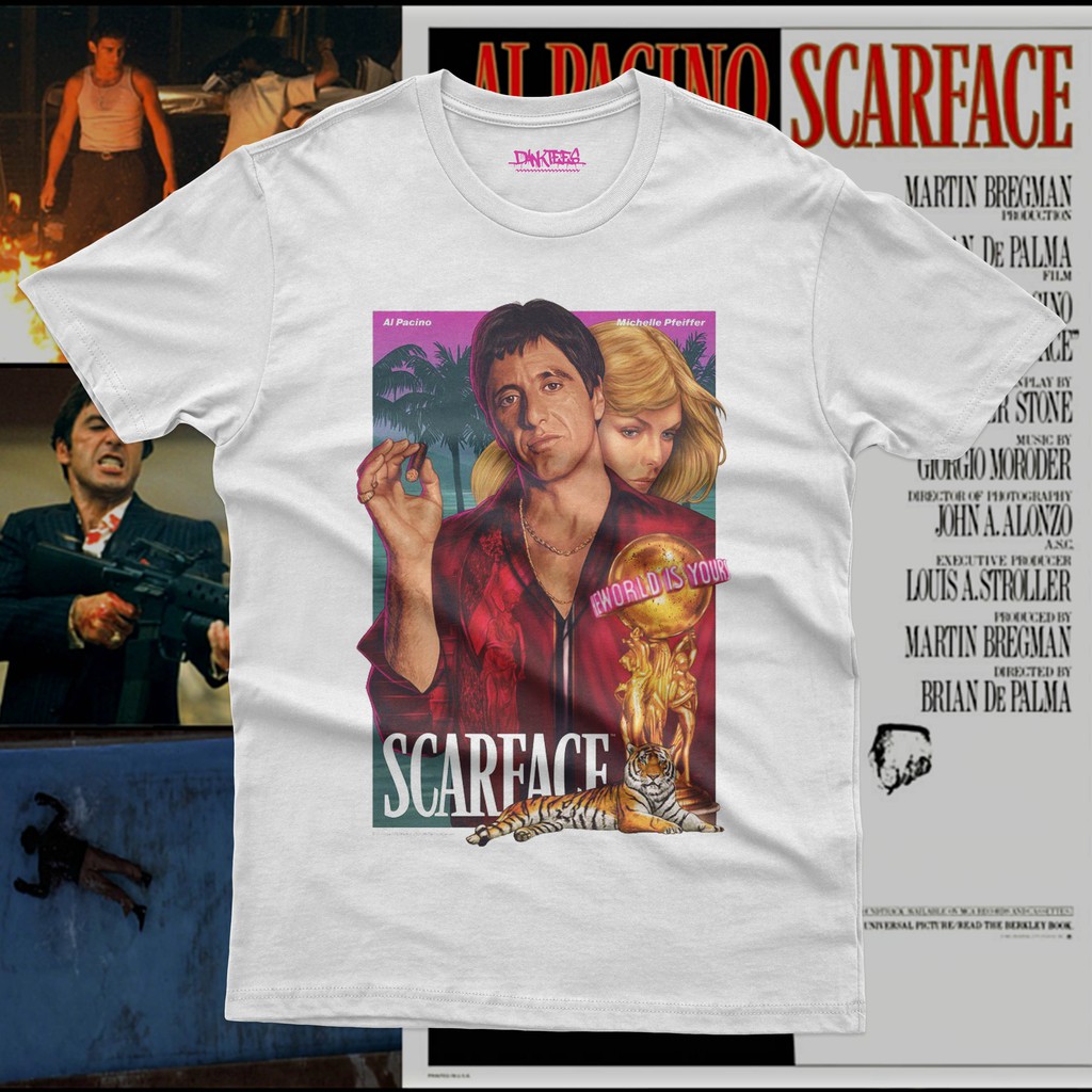 Al Pacino Scarface | Oversized Homage Tee | Movie Merchandise | Shopee ...