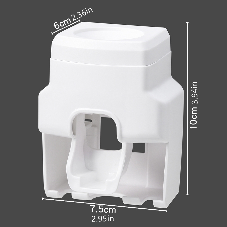 Creative Lazy Automatic Toothpaste Squeezer Wall Mount Toothbrush ...