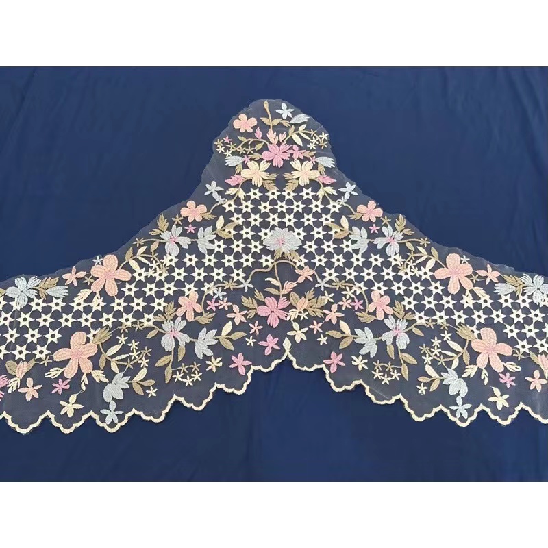 Sewing Lace Fabrics 1 pcs Colors Embroidery Flower Large Lace Applique For Wedding Dress, Bridal
