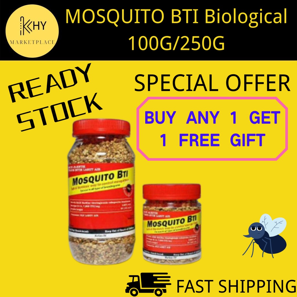 MOSQUITO BTI Biological Mosquito Control Solution Safe & Nontoxic 100G ...