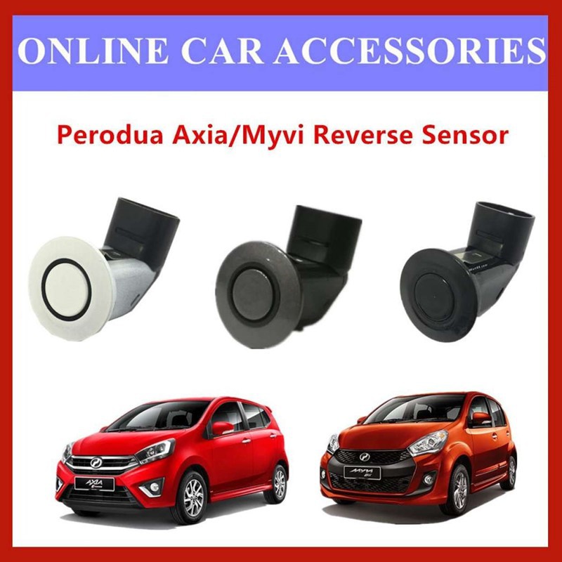 Perodua Myvi Axia All model Reverse Sensor (Black/White/Grey) | Shopee ...