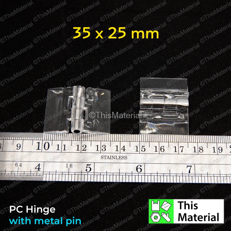 PC Hinge Polycarbonate Hinge with Metal Pin Engsel Polikarbonate PC Pin ...