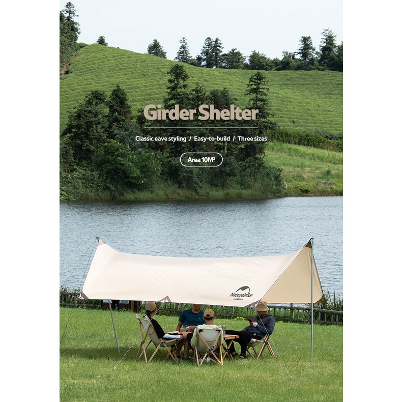 Naturehike NH20TM006 Shelter Sun Shade Camping Rain Tarp Flysheet