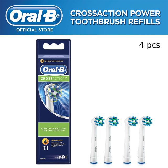 Oral-B CrossAction Electric Toothbrush Replacement Brush Head Refills,  10-pack