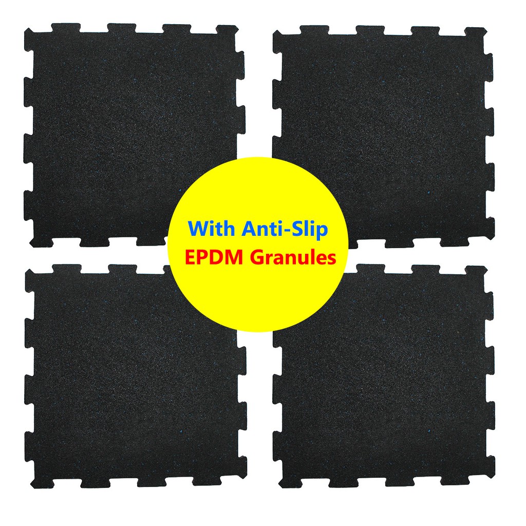 RCL 10mm 15mm Rubber Gym Floor Interlocking Mat with EPDM for Dumbbell