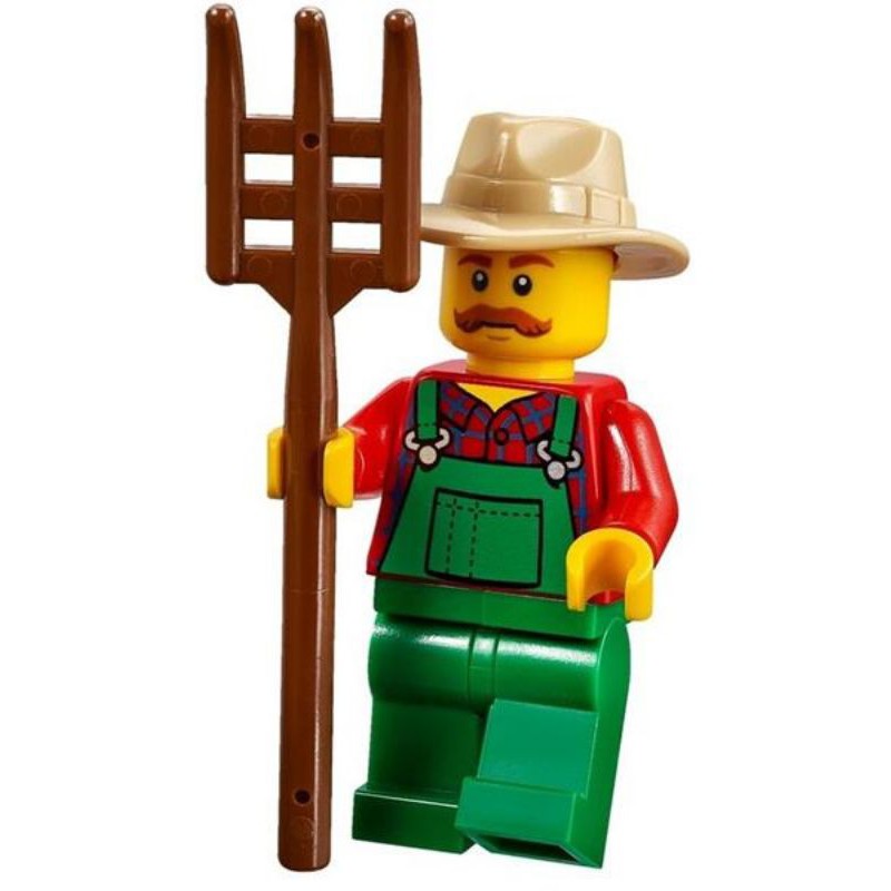 Lego best sale farmer minifigure