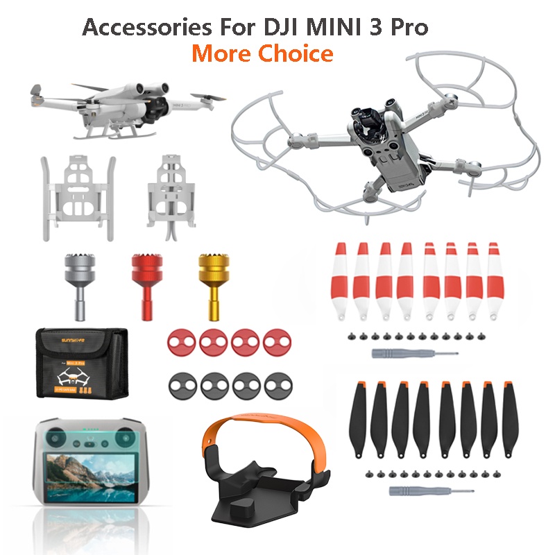 DJI Mini 3 Pro Propeller Holder Guard Film Glasses Landing Gear ...