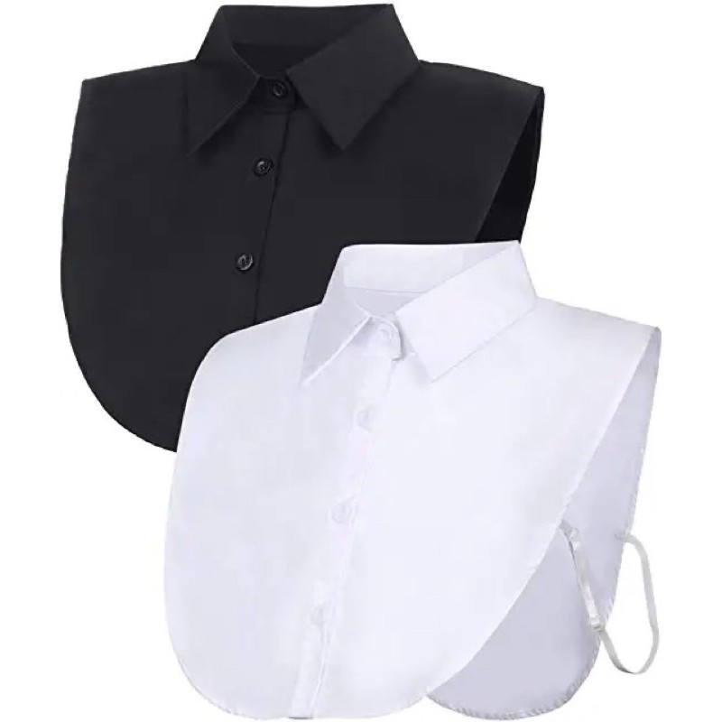 MSIA READYSTOCK 🔥 WOMEN MAN DETACHABLE FAKE COLLARS SHIRT COLLAR (READ ...