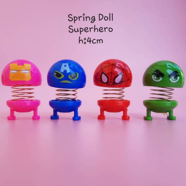 Superhero spring doll set of 4 | Shopee Malaysia