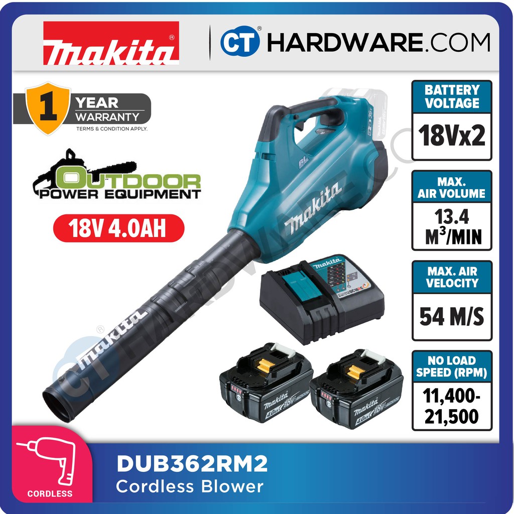 MAKITA DUB362Z DUB362RM2 CORDLESS BRUSHLESS BLOWER 36V 18x2