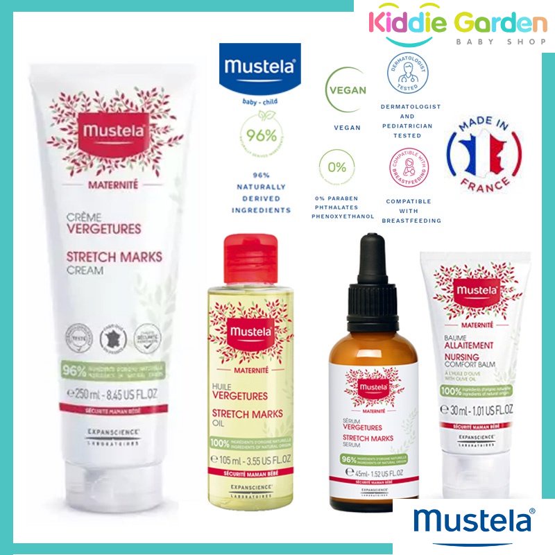 Kiddie Garden MUSTELA Stretch Mark Prevention Cream Stretch Marks Oil