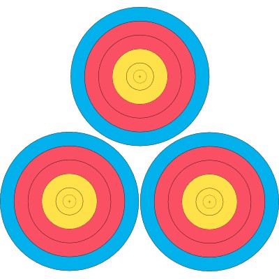 JVD ARCHERY Target Face FITA 3 X 20cm Las Vegas | Shopee Malaysia