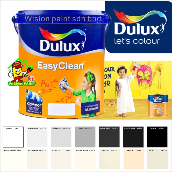 5L DULUX EASYCLEAN - 5 LITER DULUX EASY CLEAN - INTERIOR MATT / DULUX .