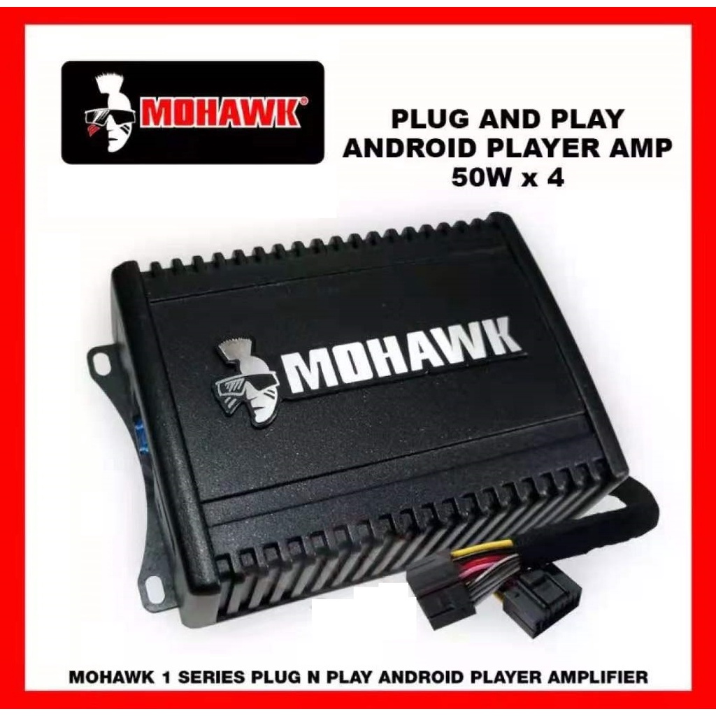 MOHAWK Car Audio 21M1-50.4PP 1-SERIES 4 Channel Amplifier PLUG N PLAY ...