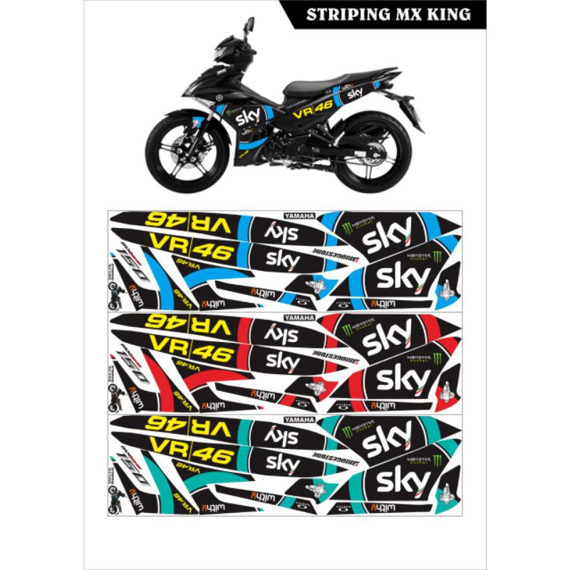 Striping Variation List Semi Full Jupiter MX KING Striping MX KING