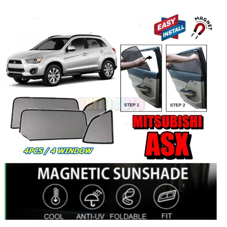 MITSUBISHI ASX MAGNETIC SUNSHADE ( 4 PCS ) | Shopee Malaysia