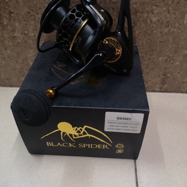 black spider fishing reel G-MAX BLACK BLACK SPIDER BS-5000 FISHING REEL