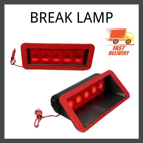 Car Break Lamp Tail Light 5 Led Lampu Belakang Brake Third Break Lamp ...