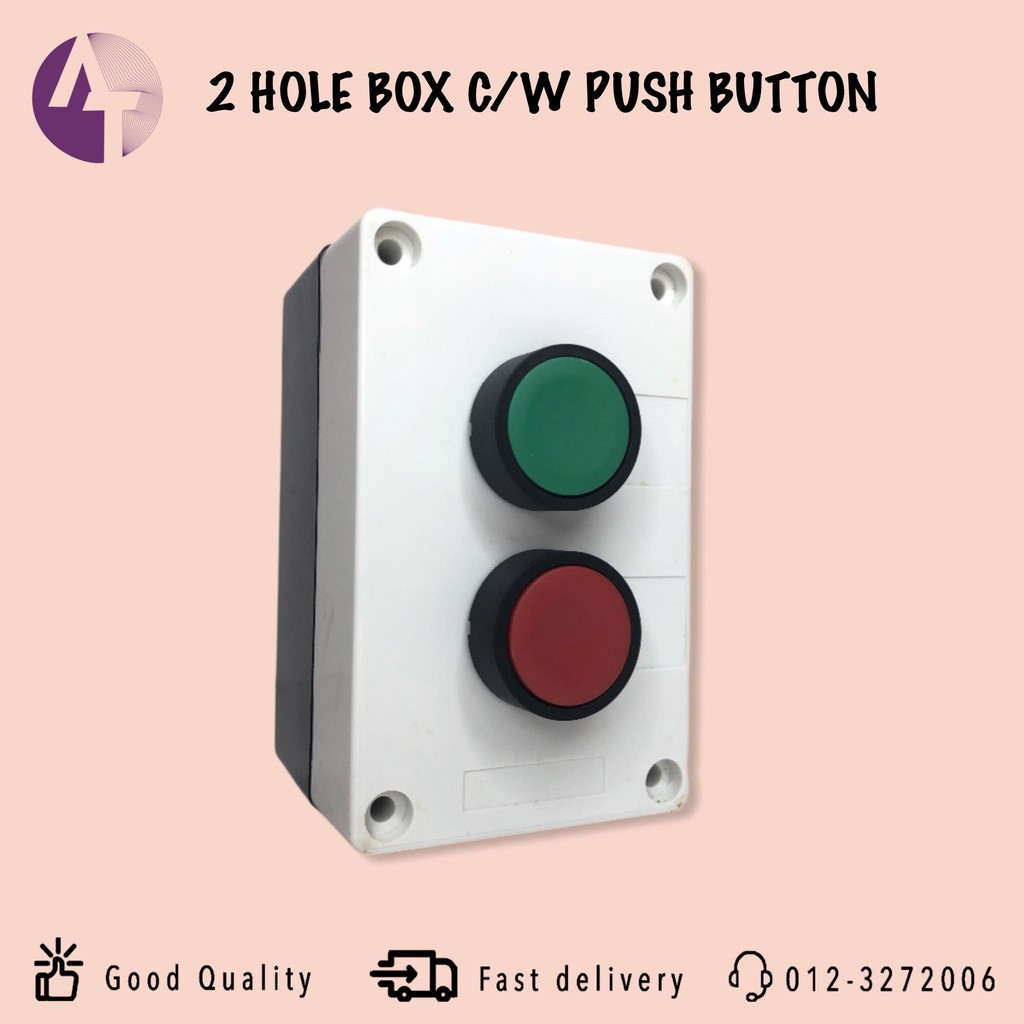 2 Hole Box c/w Push Button Switch | Shopee Malaysia