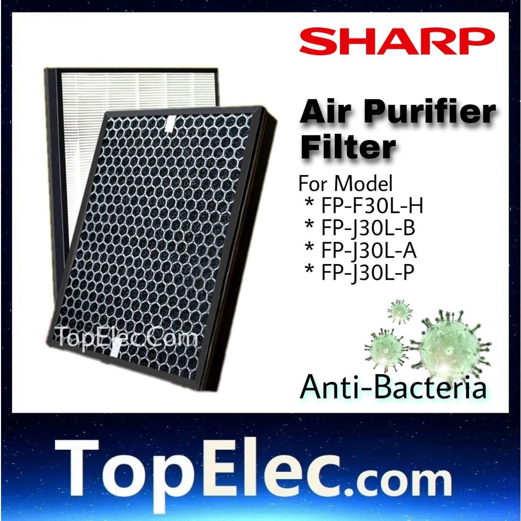 Sharp air purifier replacement filter FPF30LH FPJ30LB FPJ30LA FPJ30LP FP-F30L-H FP-J30L-B FP-J30L-A FP-J30L-P topelec
