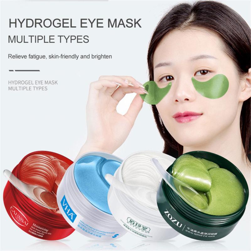 60pcs Eye Mask Patches Remove Dark Circles Moisturize Eye Mask Eye Patch Crystal Collagen Gel