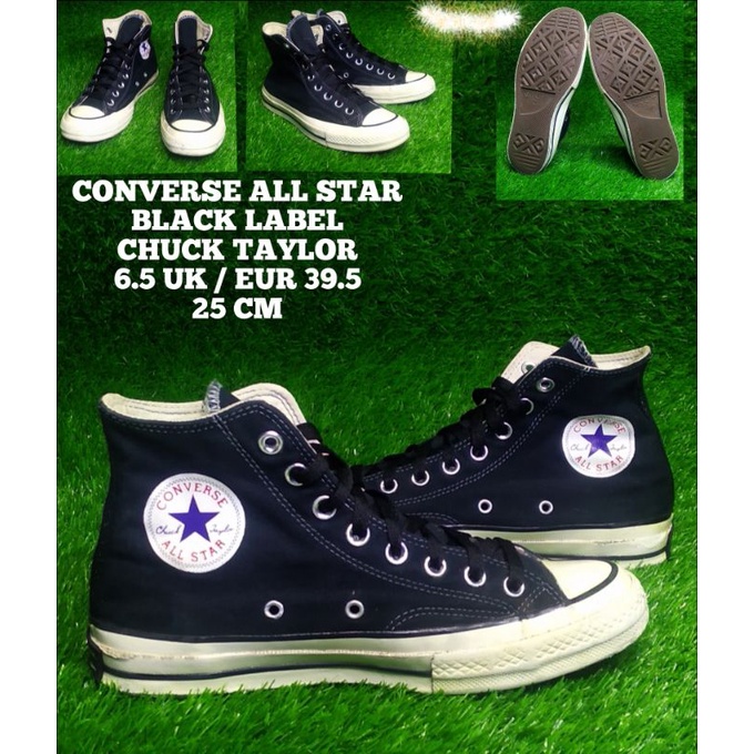 Black cheap label converse