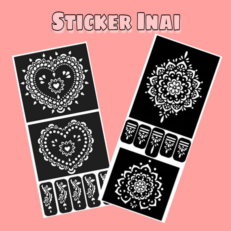 Sticker Inai virall / sticker henna viral freegift | Shopee Malaysia