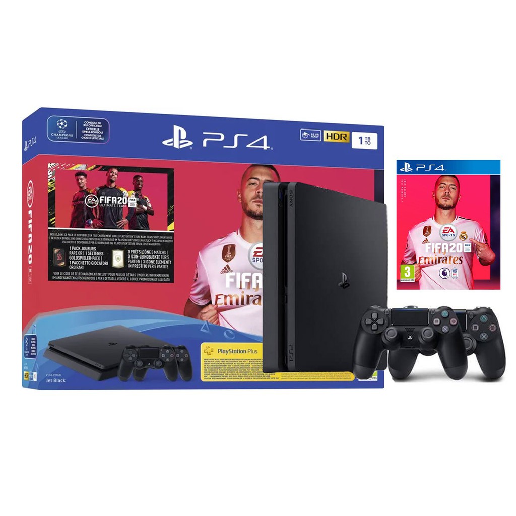 SONY PS4 Slim 500GB Fifa 20 Bundle Include 2 Dualshock 4 2 Years 3 Month Sony Malaysia Warranty Shopee Malaysia