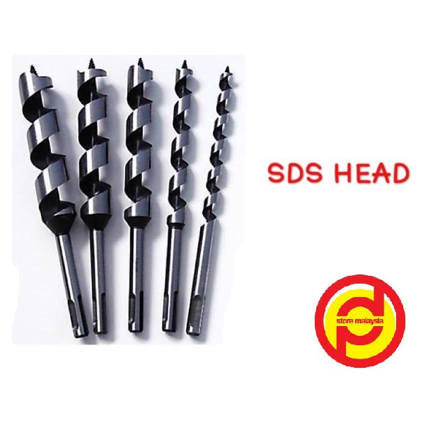 SDS PLUS WOOD AUGER DRILL BIT ( 6MM 25MM) Shopee Malaysia