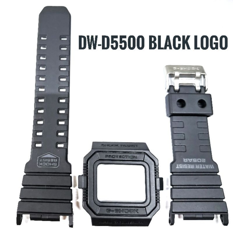 IN STOCK DW D5500 ORIGINAL CASIO G SHOCK BEZEL AND BAND. BLACK COLOUR. RESIN QUALITY