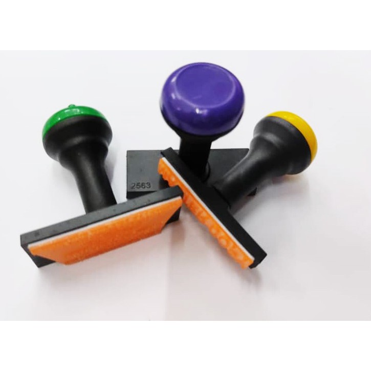 Normal Rubber Stamp without Ink- Rectangular (Customer Made) | Shopee ...