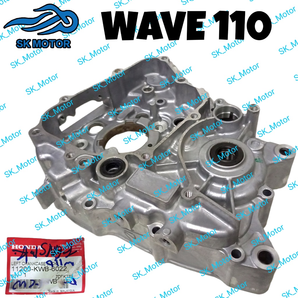 Honda WAVE 110 DASH V1 Original Crankcase Left Right Kiri Kanan Casing ...