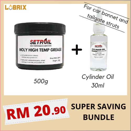 LUBRIX Setroil Moly Grease High Temp Grease Drive Shaft Grease CV Joint
