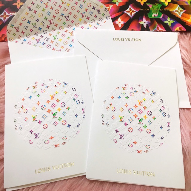 Authentic LV greeting card