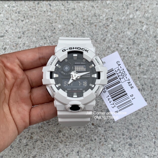 G shock in white cheap colour